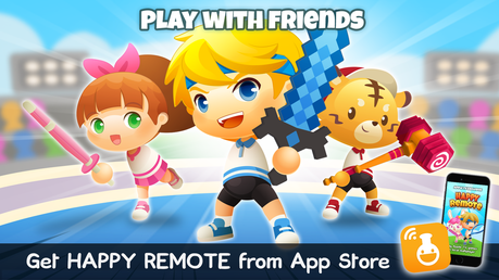 Play with friends by downloading HAPPY REMOTE from the App Store on your device!