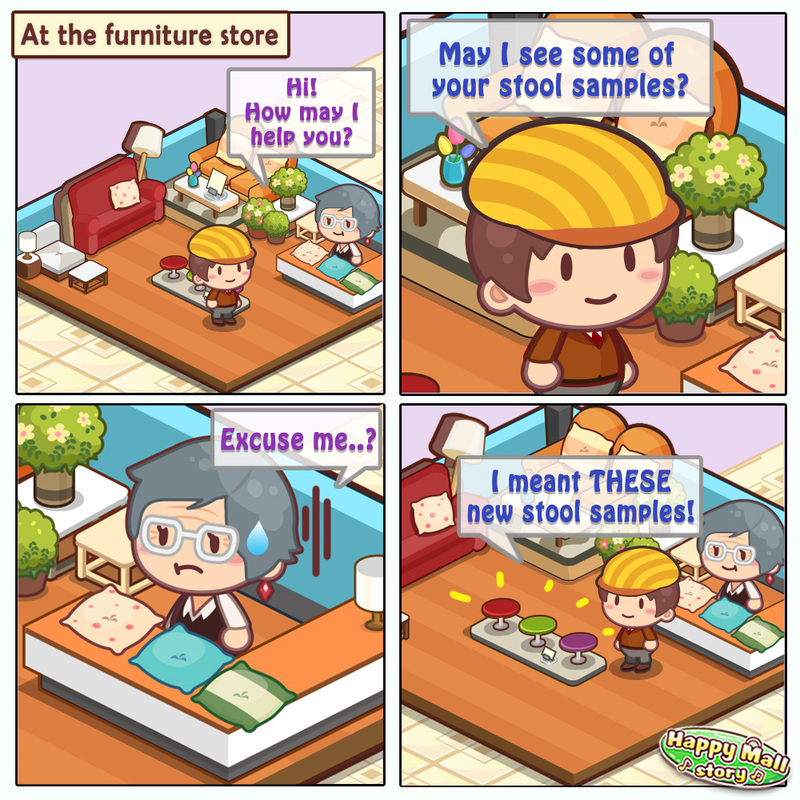Happy Mall Story Furniture Comic