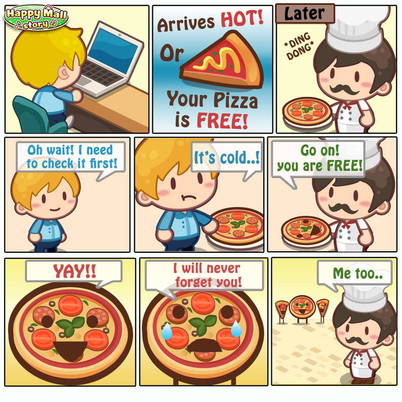 Happy Mall Story Pizza Comic
